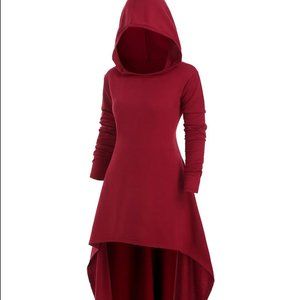 Rosegal Long Sleeve Ribbed Cloak Dress